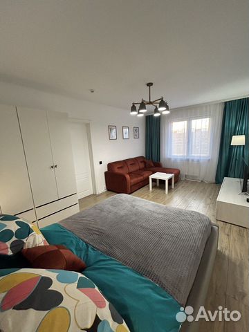 

1-к. квартира, 37 м², 2 кровати