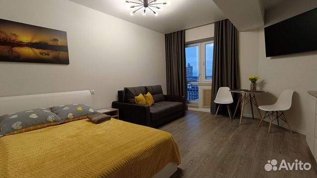 

Квартира-студия, 27 м², 1 кровать
