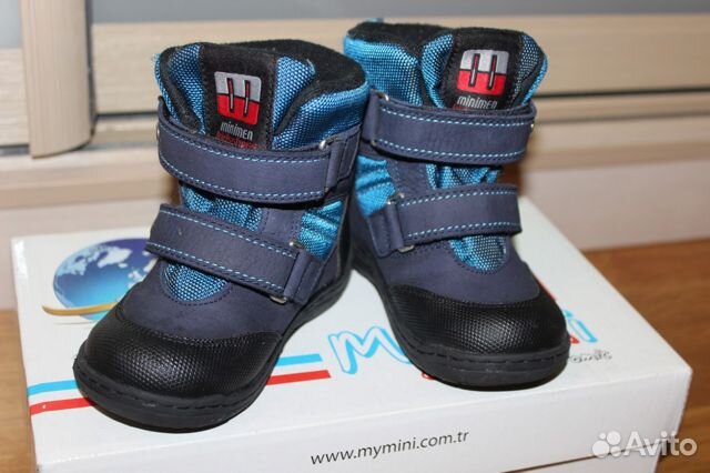 Осенние ботинки для мальчика Minimen синие Осенние ботинки для мальчика Minimen синие