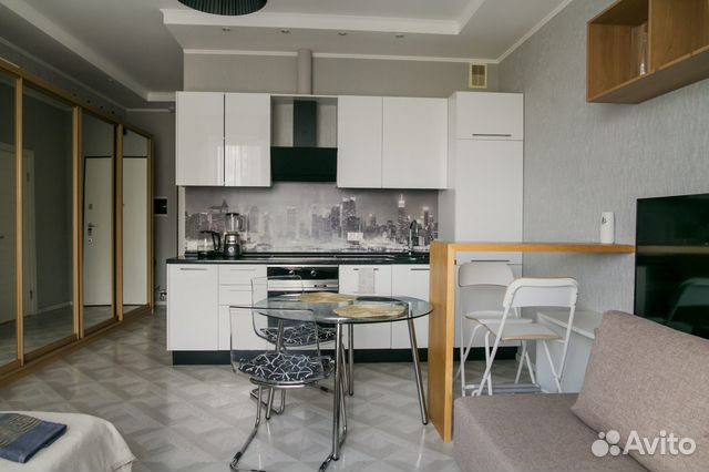 

Квартира-студия, 33 м², 2 кровати