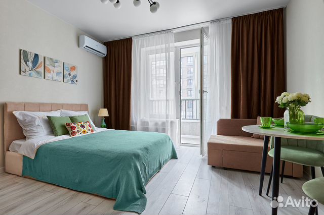 

Квартира-студия, 24,8 м², 2 кровати