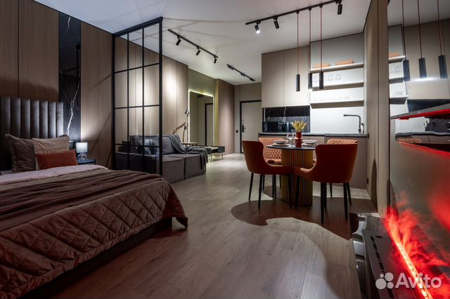 

Квартира-студия, 35 м², 2 кровати