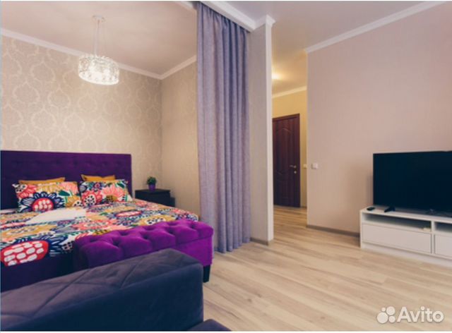 

1-к. квартира, 45 м², 2 кровати