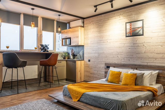 

Квартира-студия, 40 м², 1 кровать