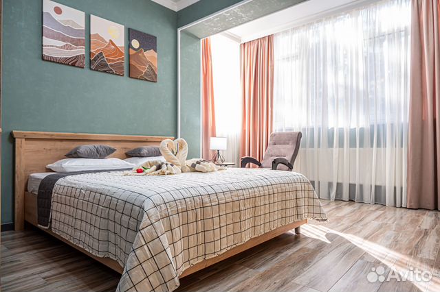 

1-к. квартира, 45 м², 2 кровати