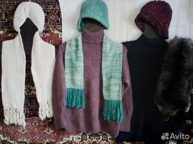 Авторские кепки шапочки шарфы свитер
