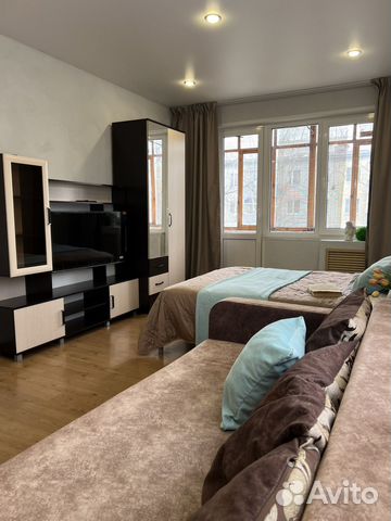 

1-к. квартира, 32 м², 2 кровати