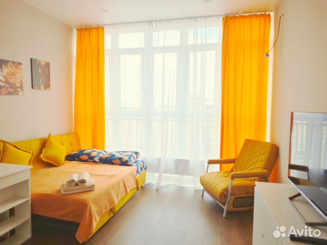 

Квартира-студия, 25 м², 2 кровати