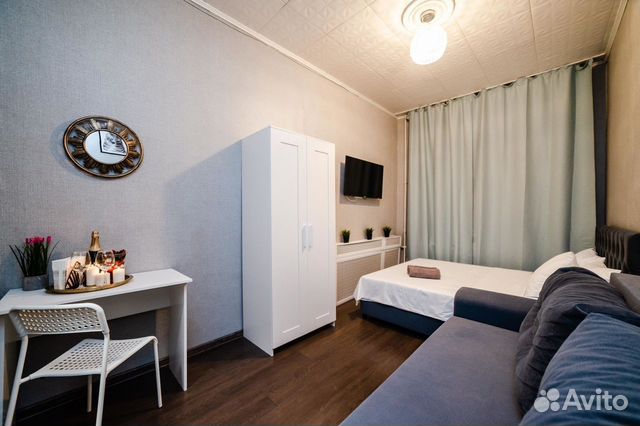 

1-к. квартира, 34 м², 2 кровати