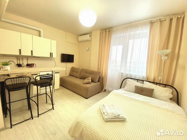 

Квартира-студия, 24 м², 2 кровати