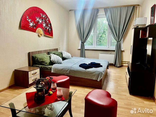 

1-к. квартира, 34 м², 2 кровати