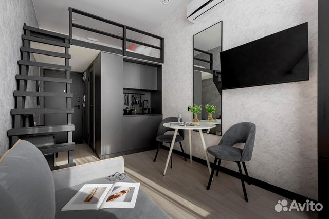 

Квартира-студия, 28 м², 2 кровати