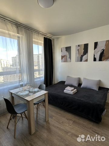 

Квартира-студия, 23 м², 2 кровати
