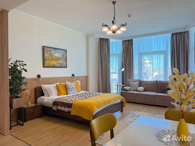 

Квартира-студия в апарт-отеле, 43 м², 2 кровати
