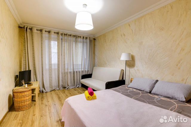 

1-к. квартира, 39 м², 2 кровати