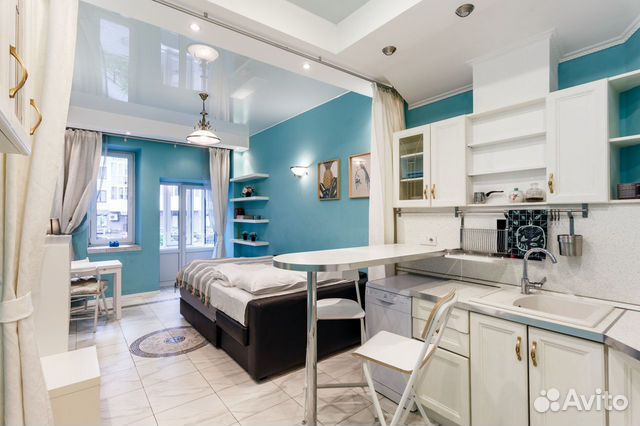 

Квартира-студия, 35 м², 2 кровати