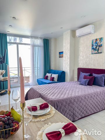 

Квартира-студия, 25 м², 3 кровати
