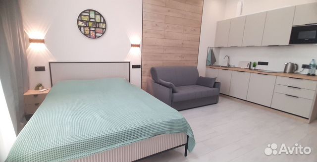 

Квартира-студия, 42 м², 2 кровати