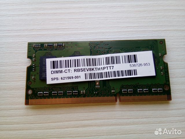 Память для ноутбука 2GB 1Rx8 PC-10600S-09-11-B2