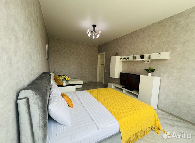 

1-к. квартира, 42 м², 3 кровати