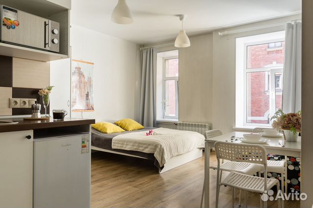 

Квартира-студия в апарт-отеле, 30 м², 2 кровати