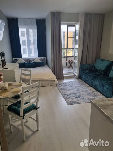 

Квартира-студия, 28 м², 2 кровати