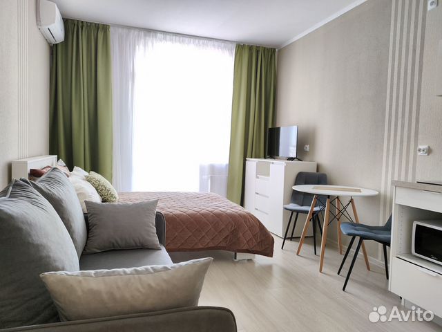 

Квартира-студия, 27 м², 2 кровати