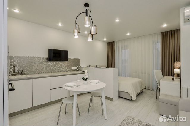 

Квартира-студия, 38 м², 2 кровати