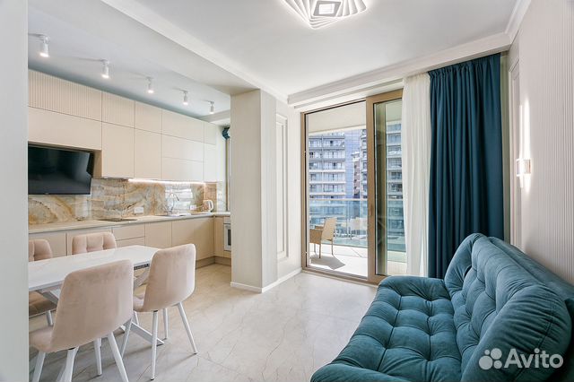 

1-к. квартира, 60 м², 2 кровати