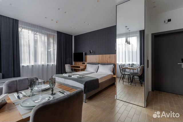 

Квартира-студия, 35 м², 2 кровати