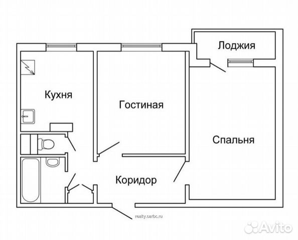 

2-к. квартира, 50 м², 4 кровати