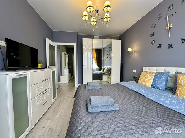 

1-к. квартира, 45 м², 2 кровати