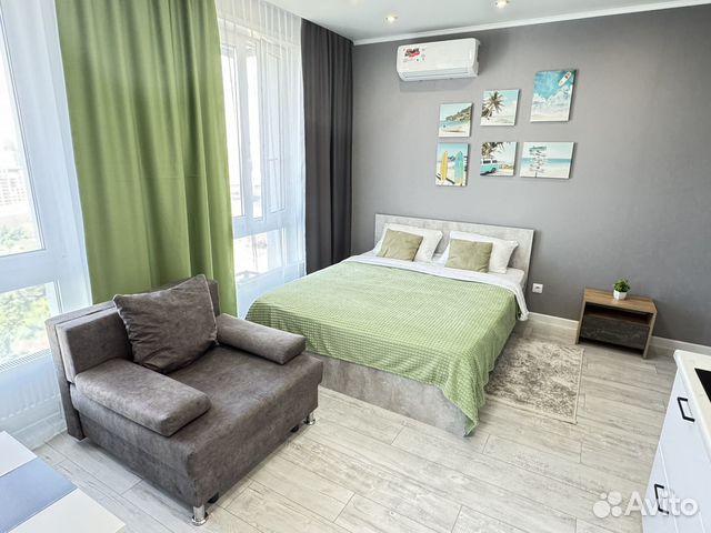 

Квартира-студия, 29 м², 2 кровати