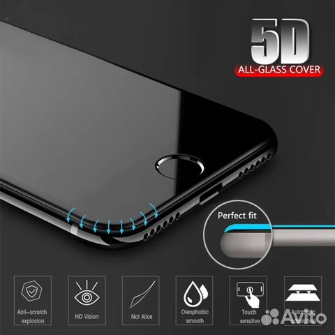 Стекла 5D для iPhone 6+/7+/8+ Стекла 5D для iPhone 6+/7+/8+