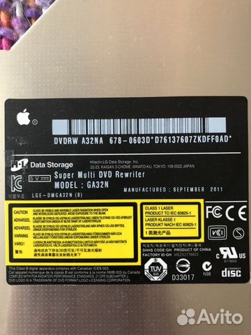 DVD привод iMac model: GA32N DVD привод iMac model: GA32N