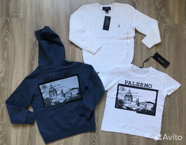 Кофта и футболка Dolce Gabbana и Ralph Lauren ориг Кофта и футболка Dolce Gabbana и Ralph Lauren ориг