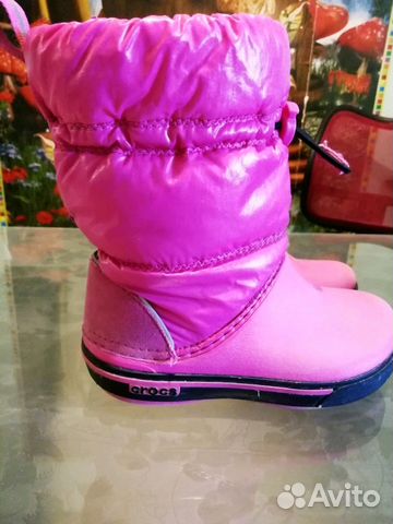 Сапоги зимние crocs c11 стелька 17 см 27 размер