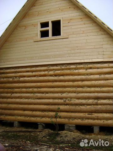 Сруб дачного дома 6x5 + 2 терраса + мансарда