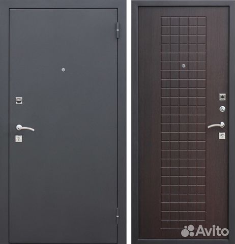 Дверь металлическая входная Гарда муар 8 мм венге