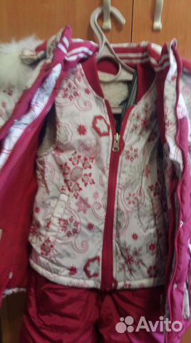 Комбинезон теплый для девочки 3 в 1