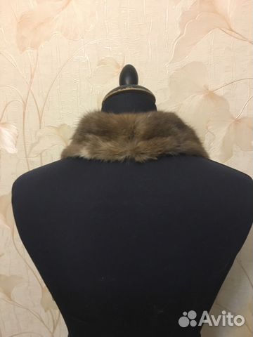 Воротник/воротничок из меха соболя с сединой