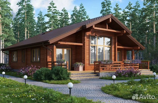 Дом из профилированного бруса Хомка 80м2 под ключ Дом из профилированного бруса Хомка 80м2 под ключ