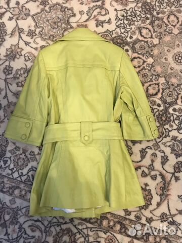 Плащ кожаный короткий Плащ кожаный короткий