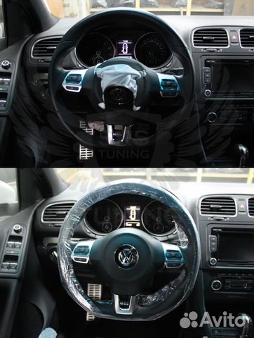 Подушка в руль (муляж, крышка) на VW Golf 6 Подушка в руль (муляж, крышка) на VW Golf 6