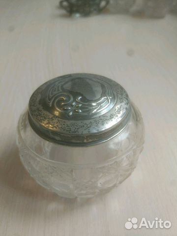 Флаконы для духов и пудры, серебро