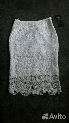 Юбка новая кружевная с биркой