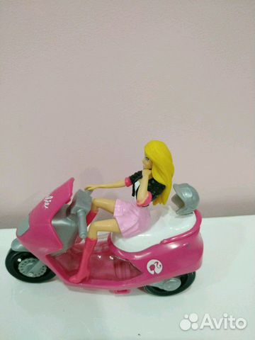 Игрушка мотоцикл и барби Barbie Игрушка мотоцикл и барби Barbie
