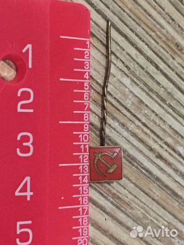 Редкий значок серп и молот игла