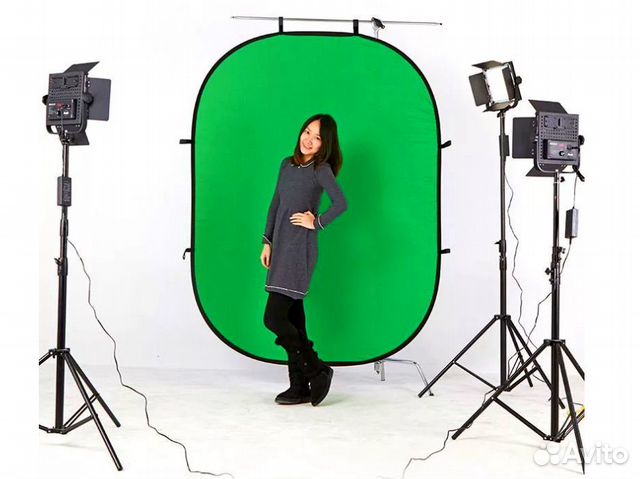 Складной Фон Хромакей 100х150 /180x210 / 240x240см