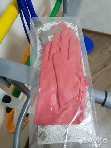 Перчатки, коралловый, р-р 7